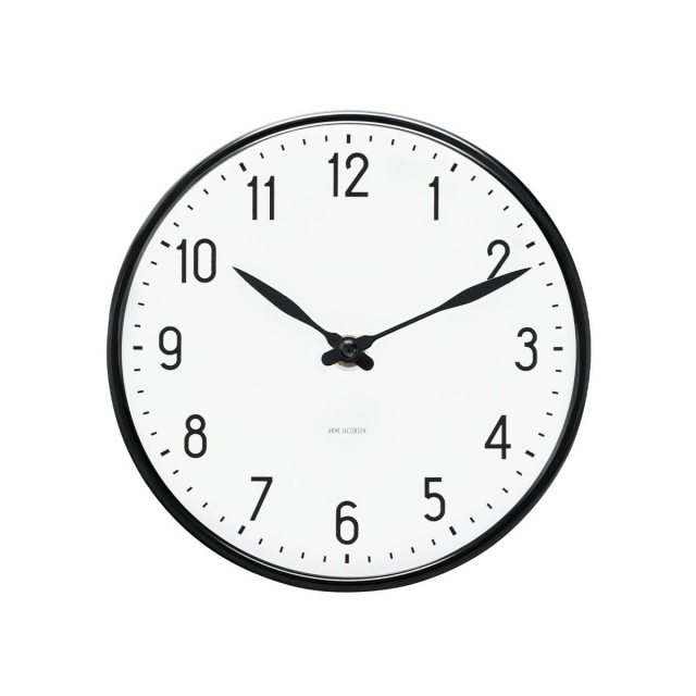 Arne Jacobsen Clocks Arne Jacobsen – Station vægur – Ø29 cm – Sort