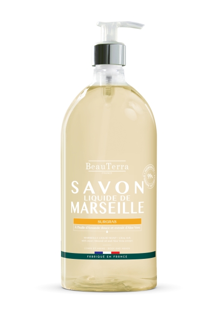 BeauTerra Marseille flydende sæbe – Surgras Amande Douce – 1 l