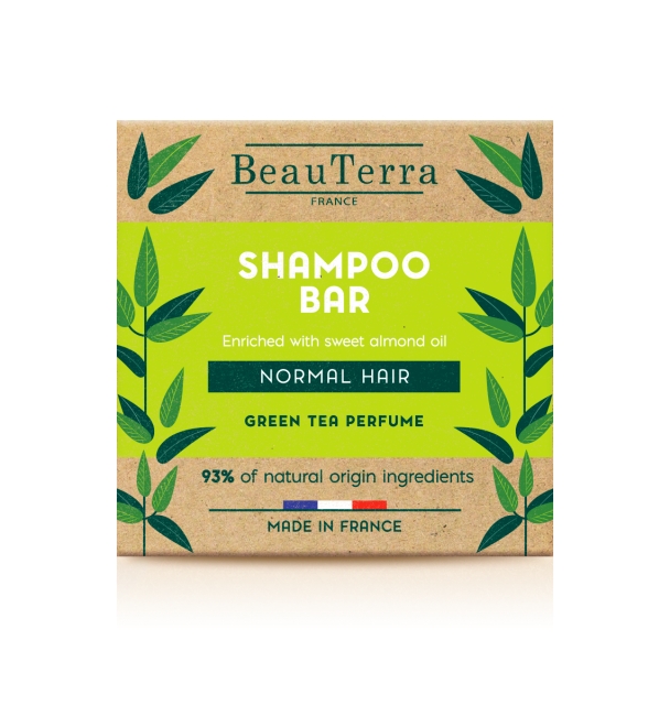 BeauTerra Shampoo-bar – til normalt hår – 75 g