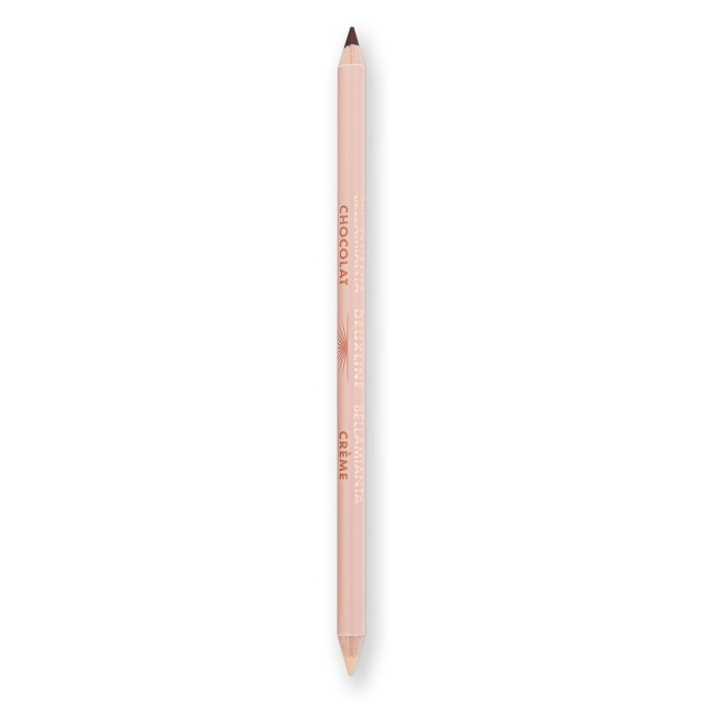 Bellamianta Deuxline 2-i-1 eyeliner-blyant – creme og brun – 1,6 g