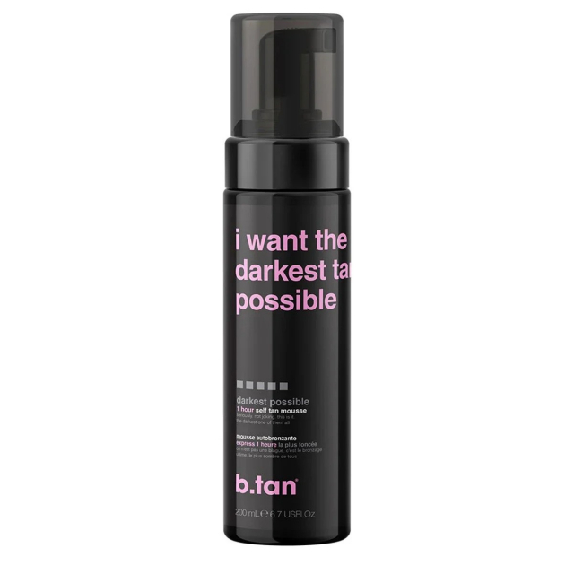 b.tan I Want The Darkest Tan Possible Selvbruningsmousse 200 ml