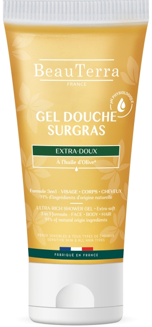 BeauTerra Ultra Rich Shower Gel – Høj tolerance – 200 ml