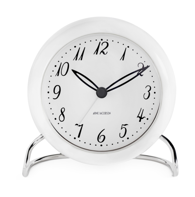Arne Jacobsen Clocks Arne Jacobsen – LK bordur – Ø11 cm – Hvid