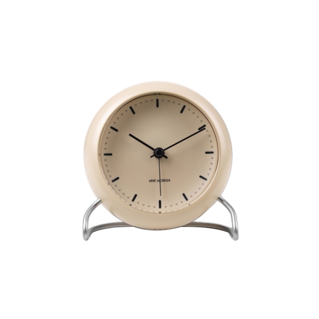 Arne Jacobsen Clocks Arne Jacobsen – City Hall bordur – Ø11 cm – Sand