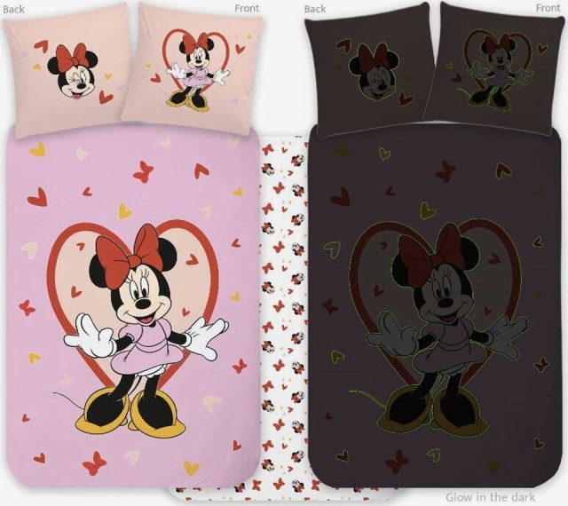 BrandMac Sengetøj – Juniorstørrelse 100 x 140 cm – Minnie 1932 Glow (1029353)