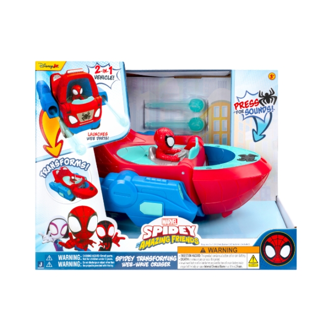 Disney Spidey – Transformerende Web-Wave Cruiser (SNF0379)