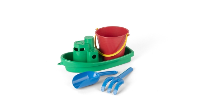 Dantoy Classic Recycled grønt bådsæt i net (1431)