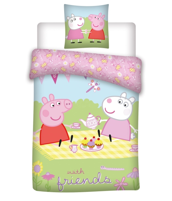 BrandMac Sengetøj – Juniorstørrelse 100 x 140 cm – Peppa Pig (1000881)