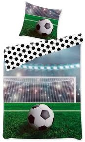 BrandMac Sengetøj – Juniorstørrelse 100 x 140 cm – Fodbold (1000748)