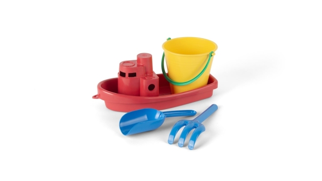 Dantoy Classic Recycled rødt bådsæt i net (1432)