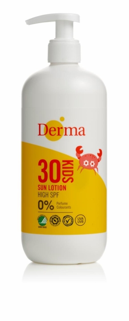 Derma Solcreme til børn SPF 30, 500 ml