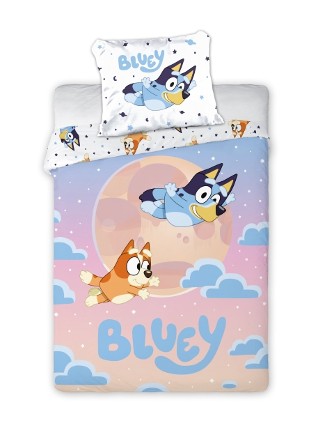 BrandMac Sengetøj – Voksenstørrelse 140 x 200 cm – Bluey & Bingo (1029631)
