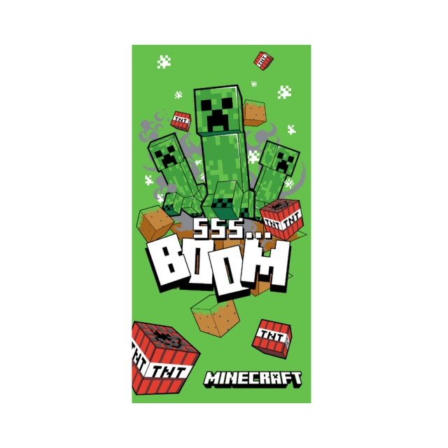 BrandMac Håndklæde – 70 x 140 cm – Minecraft Boom (1029328)