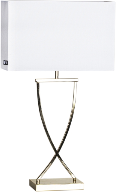 By Rydéns Bordlampe Omega 69 cm messing/hvid 2829620-5000By Rydéns