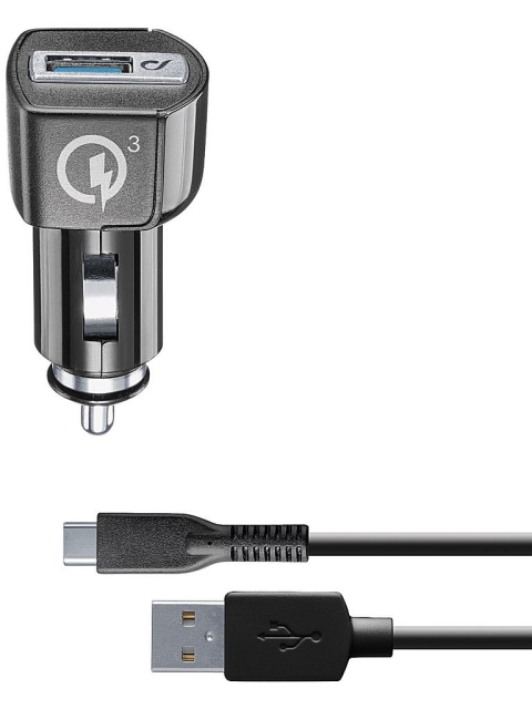 Cellularline Mobiludstyr Biloplader 15 W tilpasset til Huawei inkl. USB