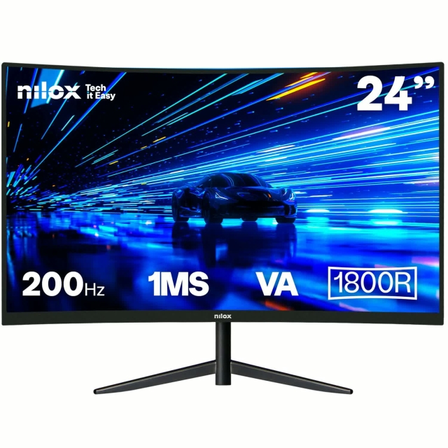 Nilox Bildskärm 24" Curved Gaming VA FHD 200Hz 1ms