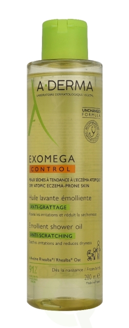 A-Derma Exomega Control Emollient Shower Oil 200 ml