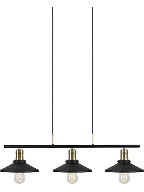 Globen Lighting Taklampa Disc 3 Svart Globen Lighting