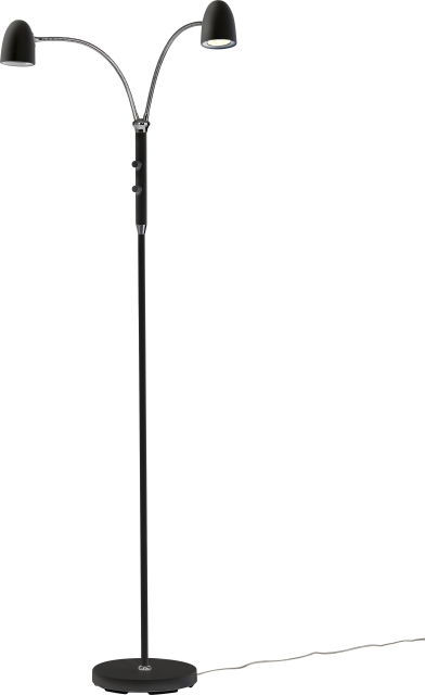 Armaturhantverk Golvlampa Koster Svart 2-armad G 898/16 Armaturhantverk
