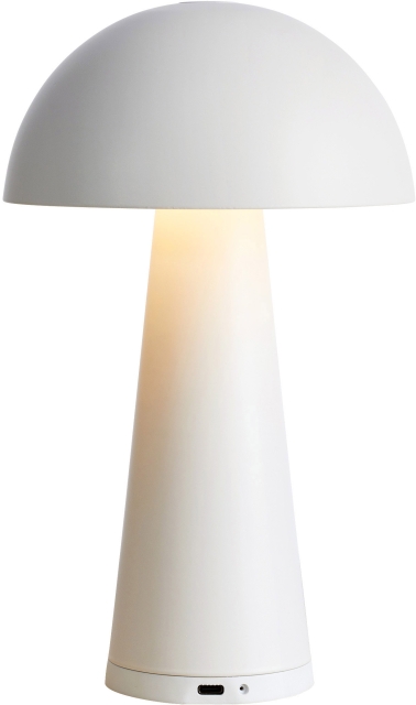 Markslöjd Bordslampa Fungi matt vit Markslöjd