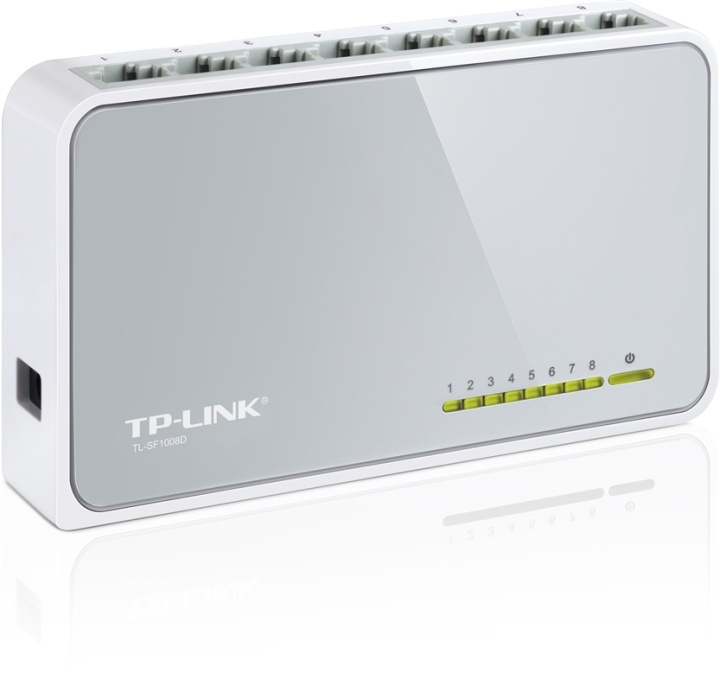 TP-LINK, Nätverksswitch (TL-SF1008D), Fyndvara i gruppen COMPUTERTILBEHØR / Netværk / Switches hos TP E-commerce Nordic AB (38-11215D)