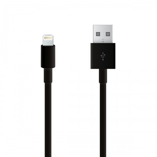 Lightning kabel til iPhone & iPad, 1 meter, svart i gruppen SMARTPHONES & TABLETS / Opladere og kabler / Kabler / Kabler Lightning hos TP E-commerce Nordic AB (38-11426)