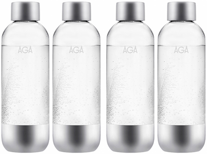 4-pak AGA AQVIA Steel 1L, PET-flaske i gruppen HJEM, HUS & HAVE / Husholdningsapparater / Vand & Juice / Kulsyremaskiner / Tilbehør hos TP E-commerce Nordic AB (38-11697PKT2)