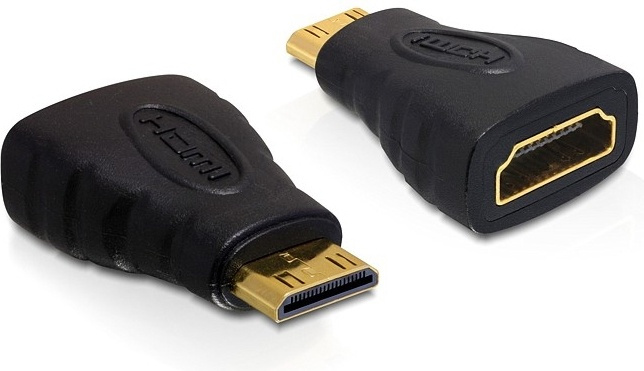 DeLOCK HDMI-adapter, <b>HDMI Standard</b>, mini HDMI 19-pin han til HD i gruppen HJEMMEELEKTRONIK / Kabler og adaptere / HDMI / Adaptere hos TP E-commerce Nordic AB (38-12004)
