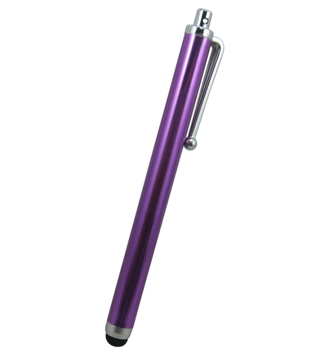 Kapacitiv stylus-penna, Lila i gruppen SMARTPHONES & TABLETS / Træning, hjem og fritid / Stylus kuglepenne hos TP E-commerce Nordic AB (38-12108)