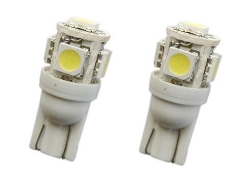 LED Positionsljus, Sockel W5W, 5-LED (2-Pack) i gruppen BIL / Bil belysning / Dioder og lys / W5W (T10) hos TP E-commerce Nordic AB (38-12151)