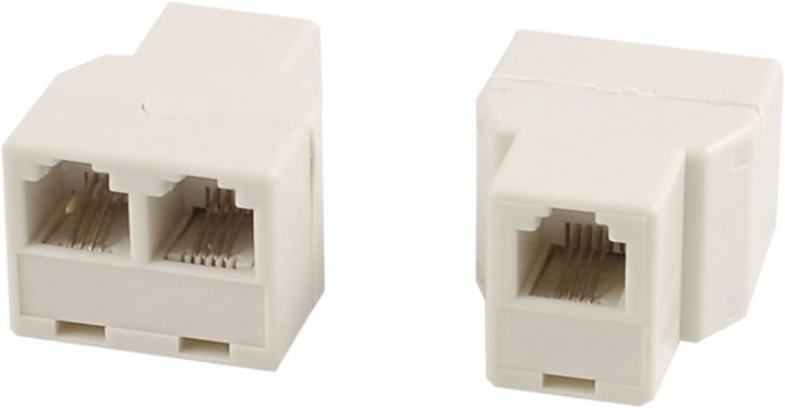 RJ11 Splitter 1-2 netværksstik i gruppen COMPUTERTILBEHØR / Kabler og adaptere / Netværkskabler / Adaptere og samlemuffer hos TP E-commerce Nordic AB (38-12591)