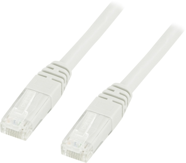 DELTACO UTP Cat6 patchkabel 0,3m, hvid i gruppen COMPUTERTILBEHØR / Kabler og adaptere / Netværkskabler / Cat6 hos TP E-commerce Nordic AB (38-13158)