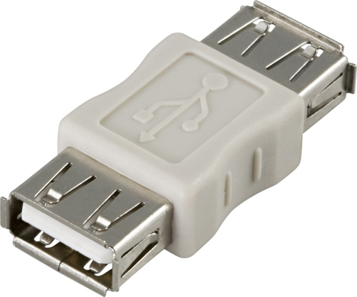 DELTACO Kønsbytter USB A-A hun i gruppen COMPUTERTILBEHØR / Kabler og adaptere / USB / USB-A / Adaptere hos TP E-commerce Nordic AB (38-13466)