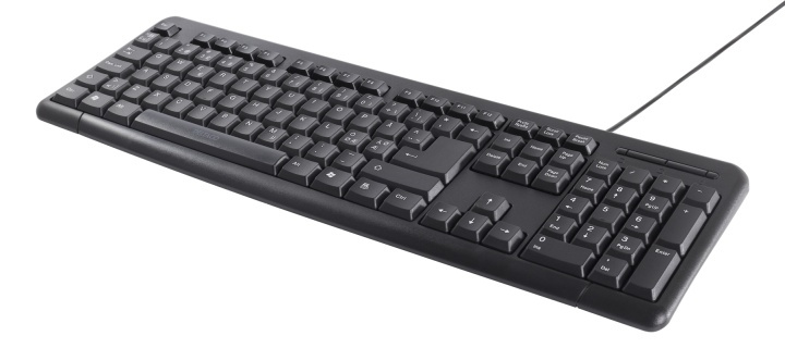 DELTACO tastatur, nordisk layout, USB, sort i gruppen COMPUTERTILBEHØR / Mus og tastatur / Tastatur / Med ledning hos TP E-commerce Nordic AB (38-13864)