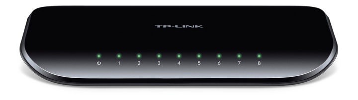 TP-LINK, netværksswitch, 8-ports 10/100/1000Mbps, RJ45 i gruppen COMPUTERTILBEHØR / Netværk / Switches / 10/100/1000Mbps hos TP E-commerce Nordic AB (38-1519)