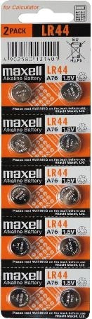 Maxell knappcellsbatteri, LR44, Alkaline, 1,5V, 10-pack i gruppen HJEMMEELEKTRONIK / Batterier og opladere / Batterier / Knapcelle hos TP E-commerce Nordic AB (38-15409)