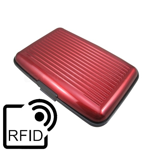 Plånbok med 6st kortfack, RFID-Skydd, Röd i gruppen SPORT, FRITID & HOBBY / Sjove gadgets / Smarte løsninger hos TP E-commerce Nordic AB (38-15415)