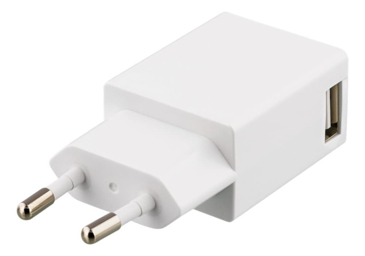 EPZI Väggladdare USB, 5V - 1A, Vit (USB-AC82) i gruppen SMARTPHONES & TABLETS / Opladere og kabler / Vægoplader / Vægoplader USB hos TP E-commerce Nordic AB (38-15845)