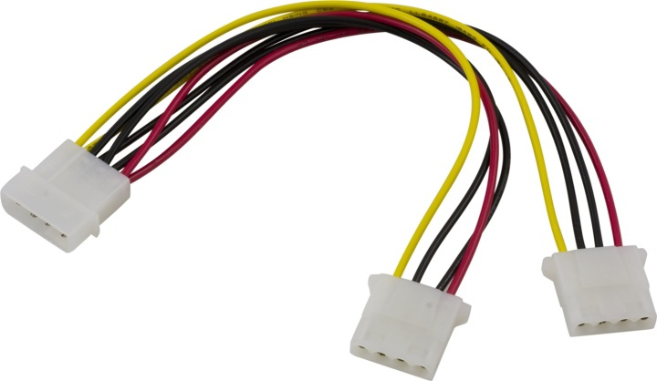 DELTACO Y-kabel intern til 2 stk. 5,25