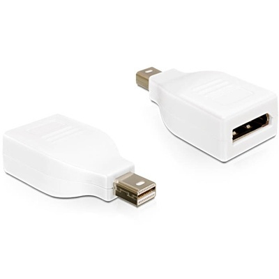 DeLOCK Mini DisplayPort han til DisplayPort hun-adapter, hvid i gruppen COMPUTERTILBEHØR / Kabler og adaptere / DisplayPort / Adaptere hos TP E-commerce Nordic AB (38-16716)