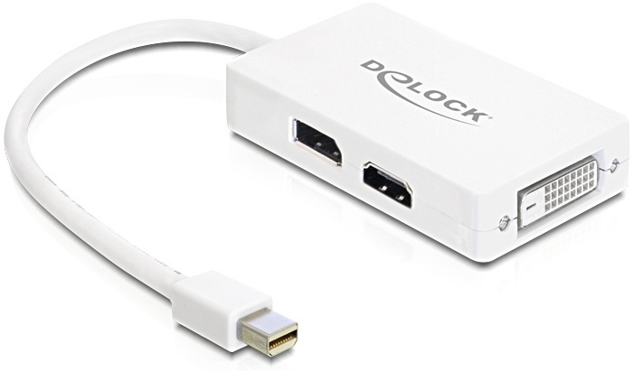 DeLOCK Mini DisplayPort til DVI-I Single Link/HDMI/DisplayPort adapter i gruppen HJEMMEELEKTRONIK / Kabler og adaptere / HDMI / Adaptere hos TP E-commerce Nordic AB (38-16717)