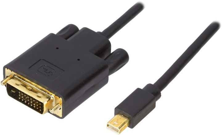 DELTACO mini DisplayPort til DVI-D Single Link monitorkabel, 20-pin ha i gruppen COMPUTERTILBEHØR / Kabler og adaptere / DisplayPort / Kabler hos TP E-commerce Nordic AB (38-16807)