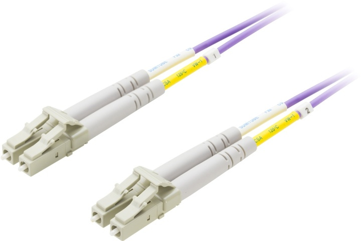 DELTACO fiberkabel, <b>LC - LC, 50/125</b>, OM4, duplex, multimode, 15 i gruppen COMPUTERTILBEHØR / Kabler og adaptere / Netværkskabler / Fiberkabling hos TP E-commerce Nordic AB (38-17130)