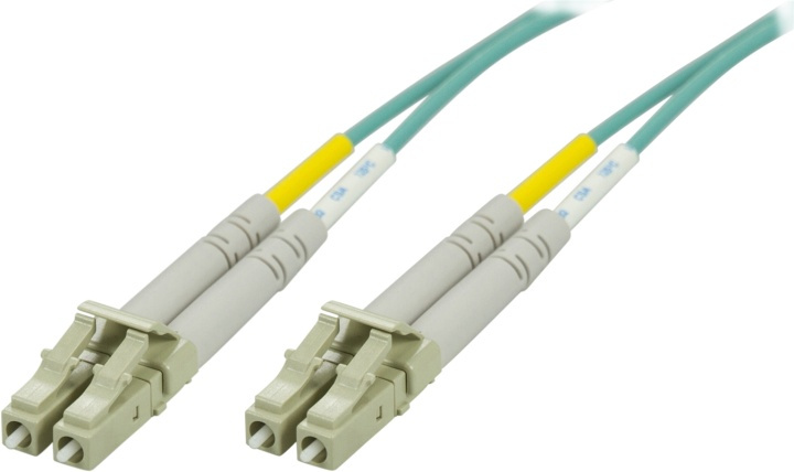 DELTACO fiberkabel, <b>LC - LC</b>, 50/125, OM3, duplex, multimode, 0, i gruppen COMPUTERTILBEHØR / Kabler og adaptere / Netværkskabler / Fiberkabling hos TP E-commerce Nordic AB (38-17159)