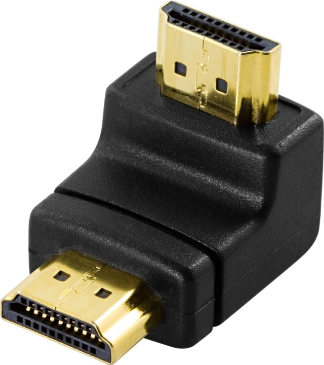DeLOCK HDMI-adapter, 19-pin han til han, vinklet, guldpletteret i gruppen HJEMMEELEKTRONIK / Kabler og adaptere / HDMI / Adaptere hos TP E-commerce Nordic AB (38-17351)