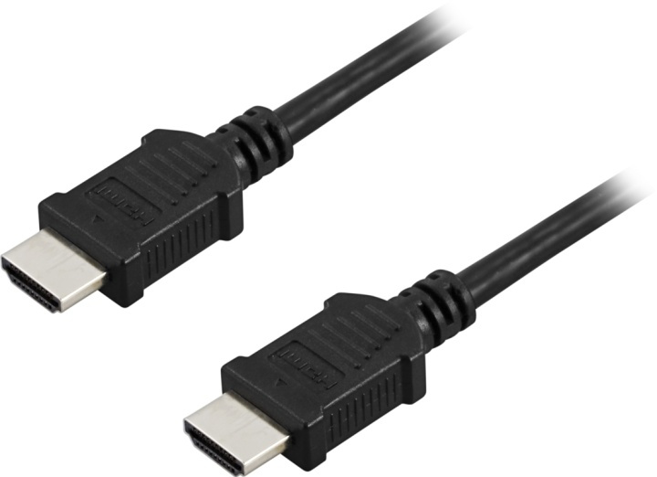 EPZI HDMI-kabel, v1.4+Ethernet, 19-pin ha-ha, 1080p, svart, 2m (HDMI-1022) i gruppen HJEMMEELEKTRONIK / Kabler og adaptere / HDMI / Kabler hos TP E-commerce Nordic AB (38-17520)