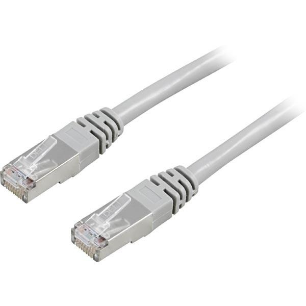 DELTACO, F/UTP, Cat5e patchkabel, 15m, grå i gruppen COMPUTERTILBEHØR / Kabler og adaptere / Netværkskabler / Cat5e hos TP E-commerce Nordic AB (38-17526)