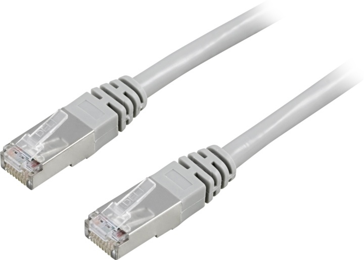 DELTACO, F/UTP, Cat5e patchkabel, 5m, grå i gruppen COMPUTERTILBEHØR / Kabler og adaptere / Netværkskabler / Cat5e hos TP E-commerce Nordic AB (38-17533)