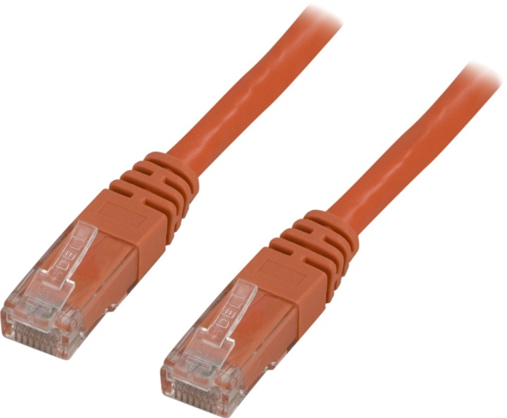 DELTACO UTP Cat5e patchkabel, 2m, orange i gruppen COMPUTERTILBEHØR / Kabler og adaptere / Netværkskabler / Cat5e hos TP E-commerce Nordic AB (38-17565)