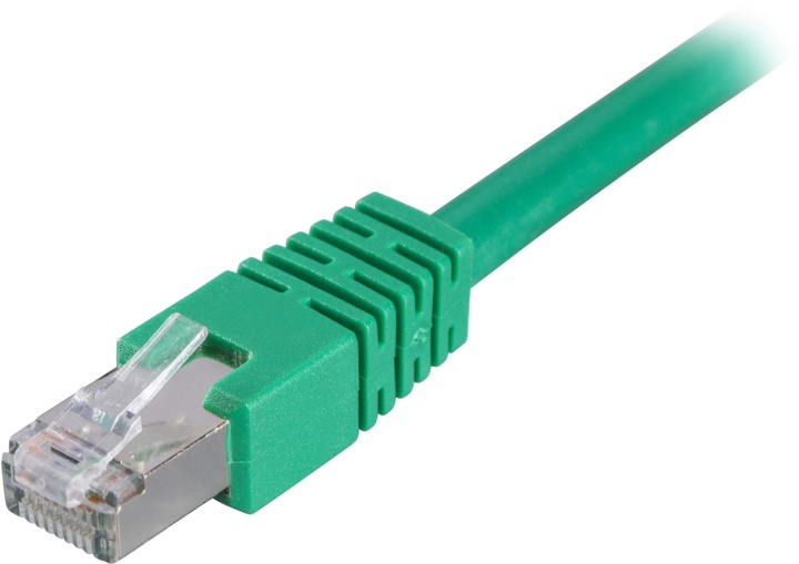 DELTACO F/UTP Cat6 patchkabel, LSZH (Low Smoke Zero Halogen), 0,3m, gr i gruppen COMPUTERTILBEHØR / Kabler og adaptere / Netværkskabler / Cat6 hos TP E-commerce Nordic AB (38-17611)